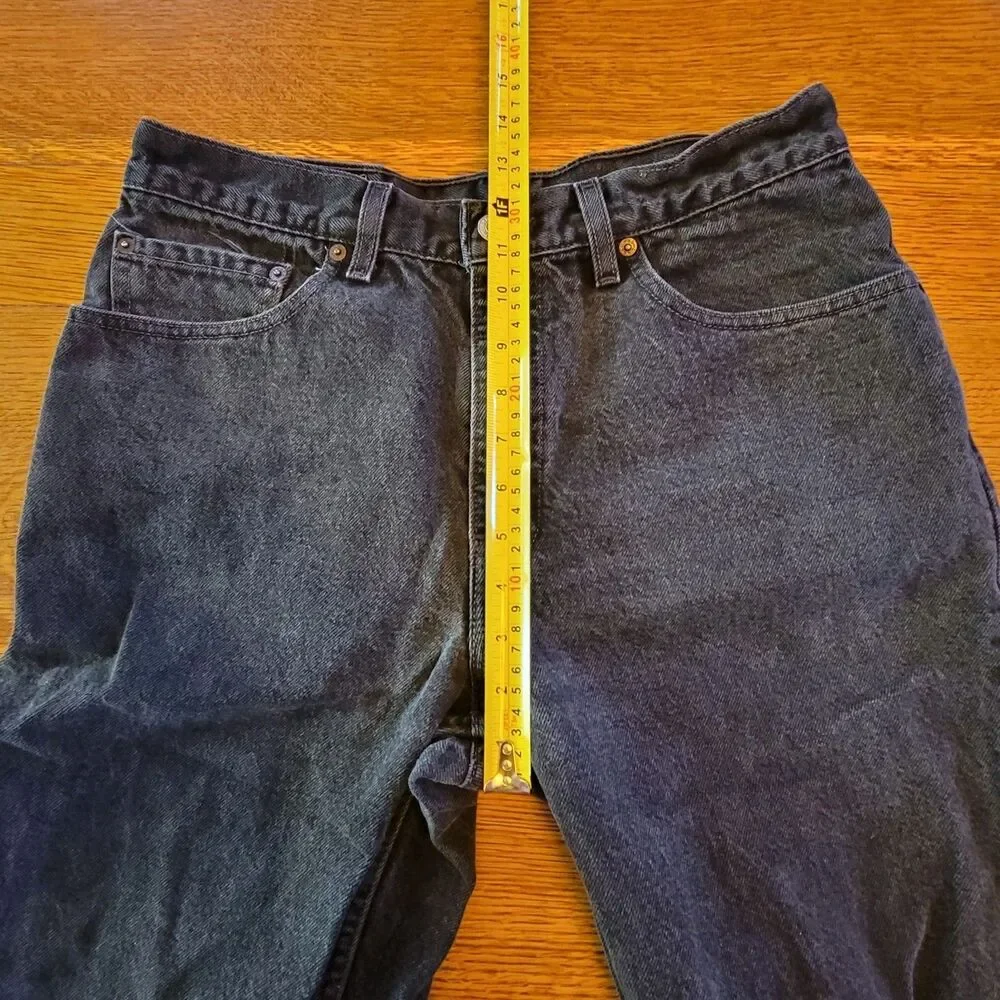 Levi's 901 Men's Relaxed Straight Leg Jeans Black 2011 Cotton 34x32